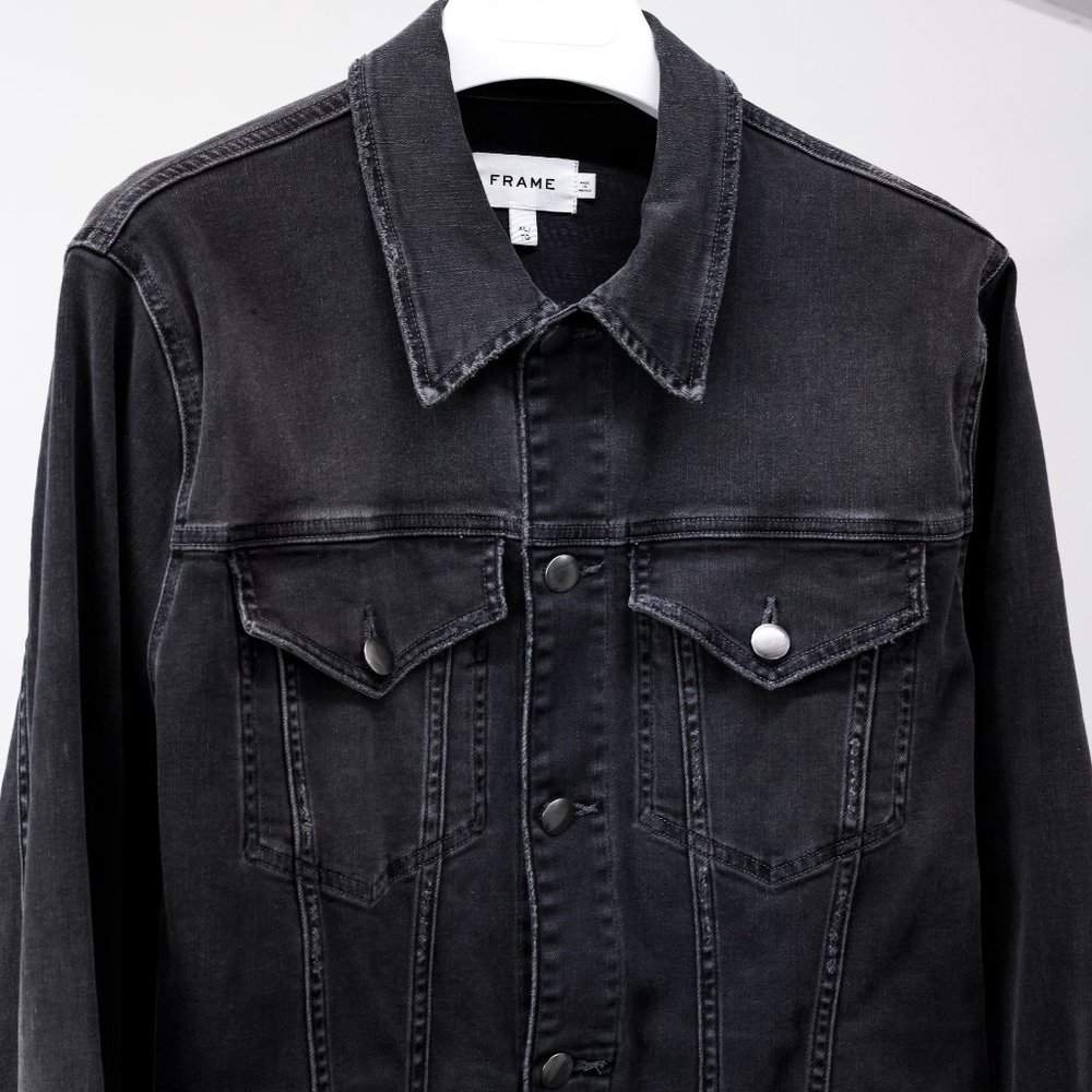 Frame Grey Denim Jacket - Picture 3 of 14